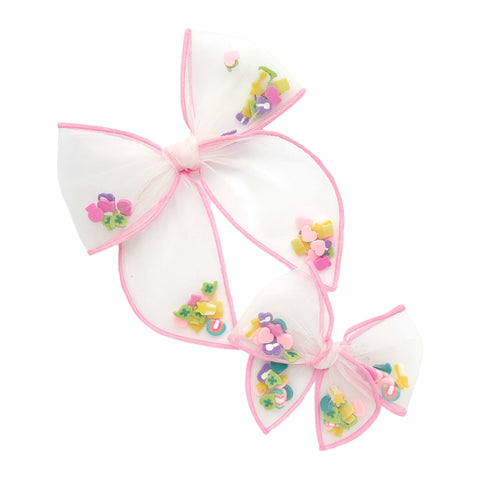 Pink Lucky Charms Shaker Fable Bow