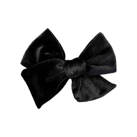 Black Velvet Pinwheel Bow