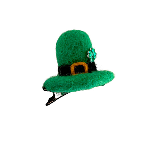 Mini Green Felt Leprechaun Hat