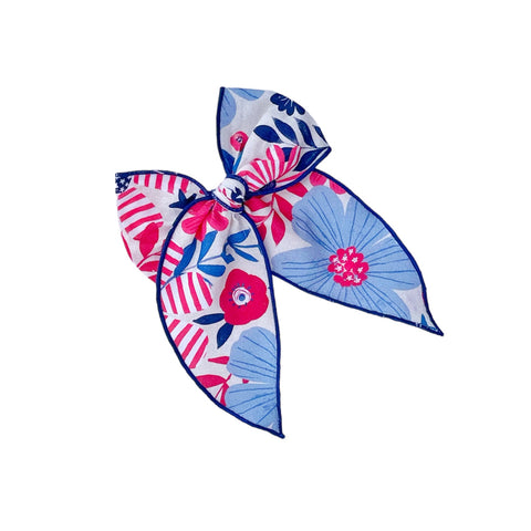 Large Patriotic Floral Fable Bow