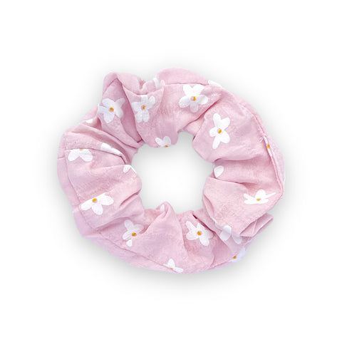 Pink Daisy Scrunchie