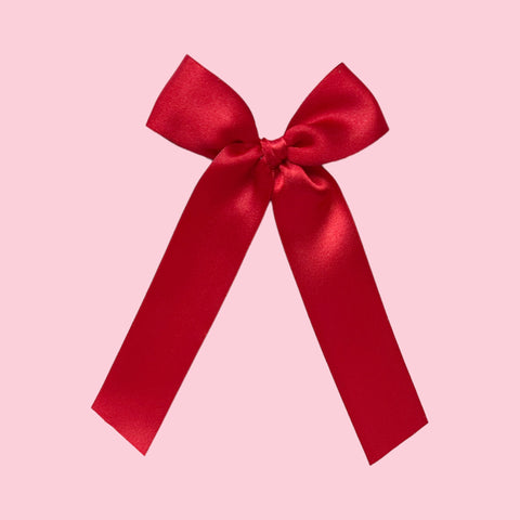 Red Satin Bow