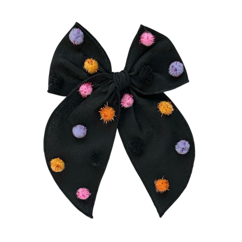 Halloween Pom Fable Bow