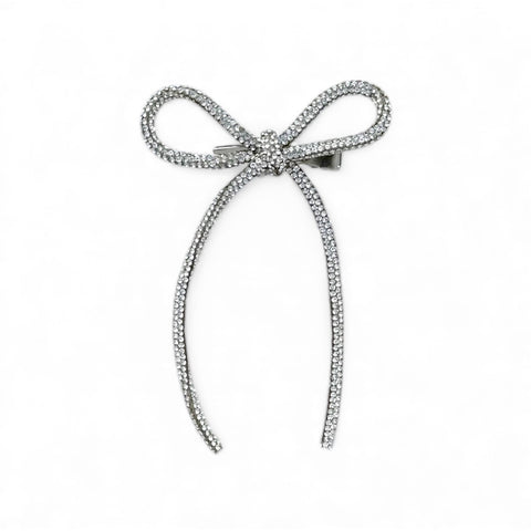 Rhinestone Bow Clip