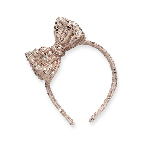 Rose Gold Bow Headband