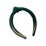 Green Glitter Velvet Knot Headband