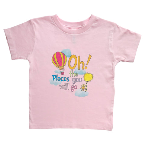 5T Pink Oh the Places you will go Tee