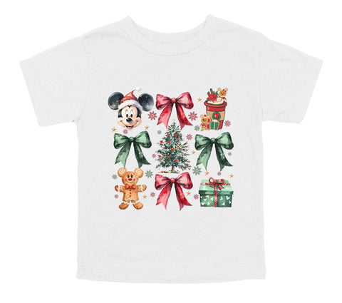 Mouse Christmas Coquette Tee or Sweatshirt- Adult or Child