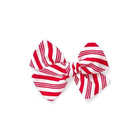 Candy Cane Stripe Pinwheel Bow