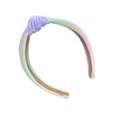 Pastel Rainbow Velvet Knot Headband