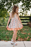 Black Embroidered Pumpkin Lace Longtail Bow