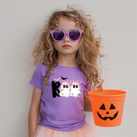 Purple Girly Ghost Boo Tee or Sweatshirt
