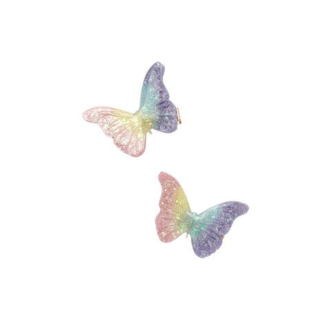 Rainbow Butterfly Clip