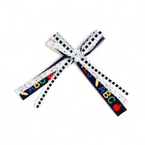 ABC 123 Ribbon Bow