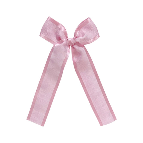Pink Ribbon Longtail Bow