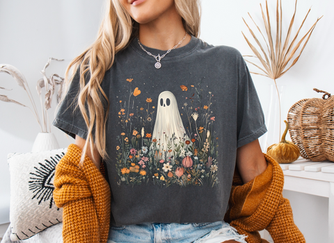 Adult Ghost Floral Tee