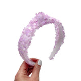 Lilac Sequin Knot Headband