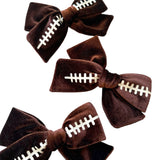 Velvet football bow