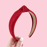 Red Glitter Knot Headband