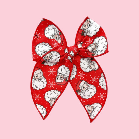 Red Santa Fable Bow