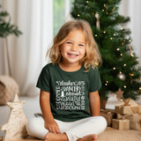 Red or Green Reindeer Name Tee or Sweatshirt- Adult/Child