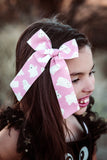 Pink Ghost Longtail Bow
