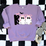 Purple Girly Ghost Boo Tee or Sweatshirt