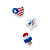 Patriotic Felt Clips