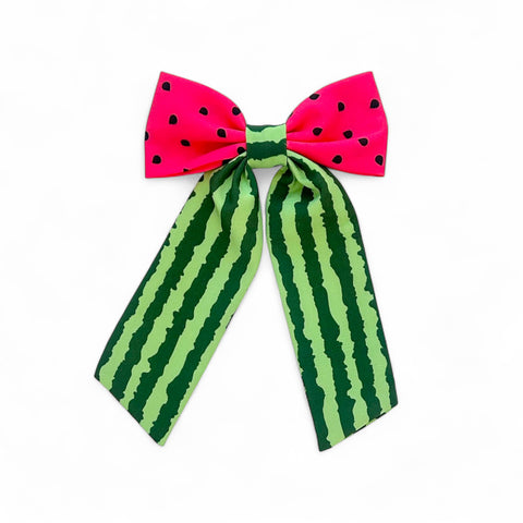 Watermelon Longtail Bow