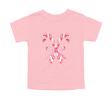 Candy Cane Bow Tee or Sweatshirt- Adult or Child