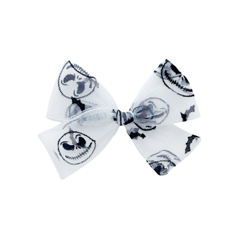 White Jack Tulle Pinwheel Bow