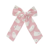 Pink Ghost Longtail Bow
