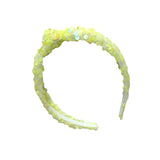 Yellow Sequin Knot Headband