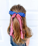 Stars & Stripes Longtail Ribbon Bow