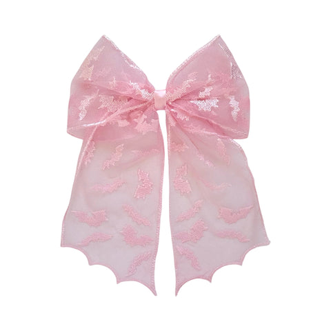 Oversized Pink Bat Bow