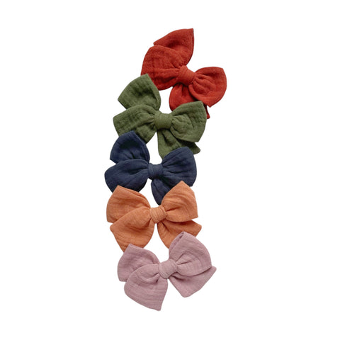 Muslin Pinwheel Bow