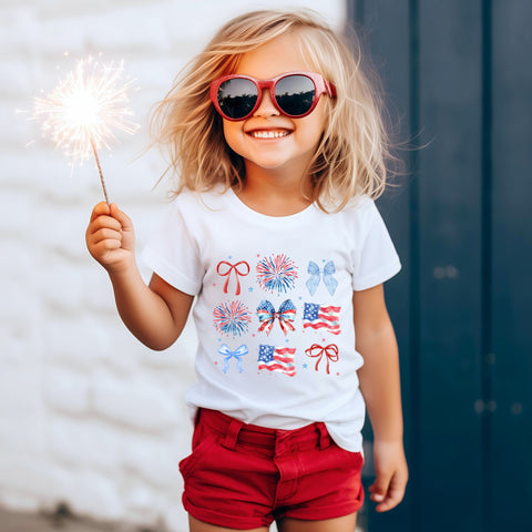 Fourth of July Coquette Tee- Adult/Child