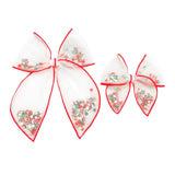 Red Christmas Confetti Shaker Bow