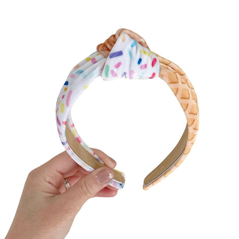 Velvet Ice Cream Knot Headband