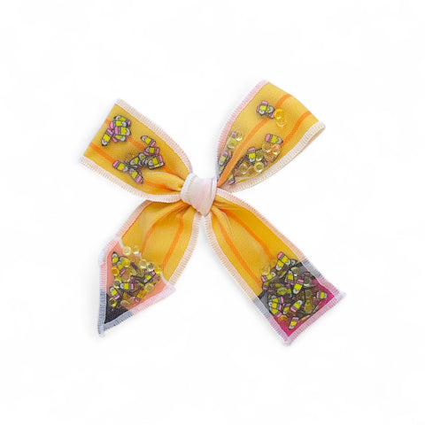 Yellow Shaker Pencil Bow
