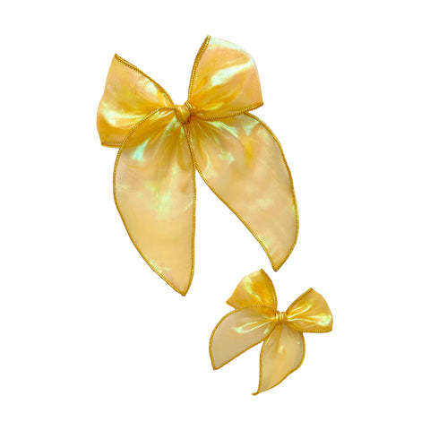 Gold Iridescent Fable Bow