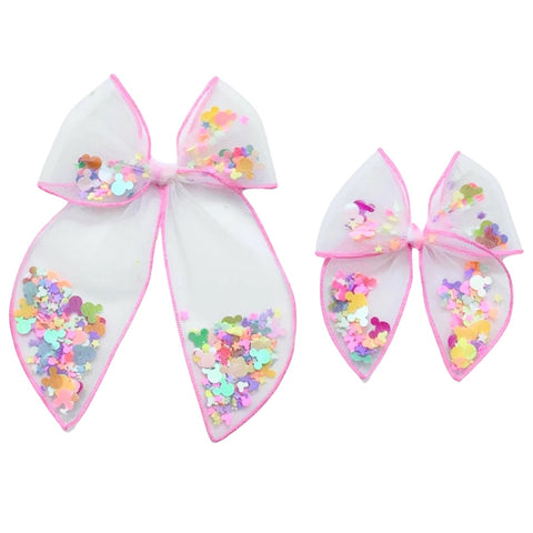 Mouse Confetti Shaker Fable Bow