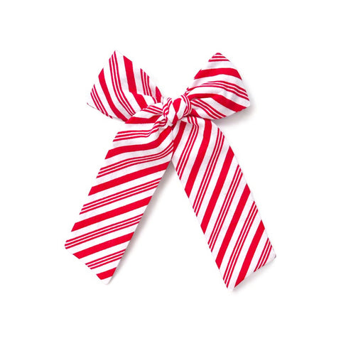 Candy Cane Stripe Longtail Bow