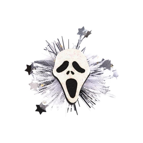 Glitter Scream Tulle Clip
