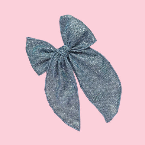 Blue Glitter Fable Bow