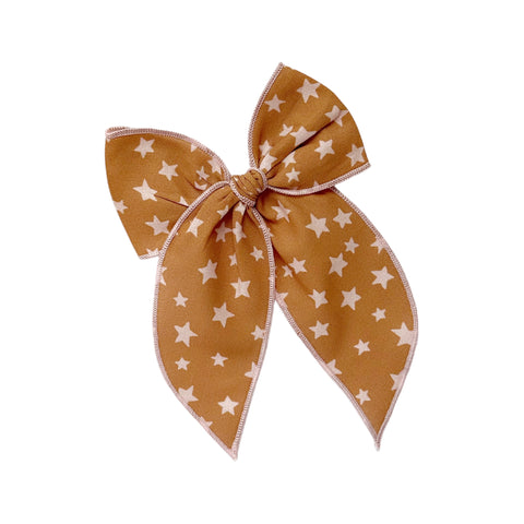 Gold & Pink Star Fable Bow