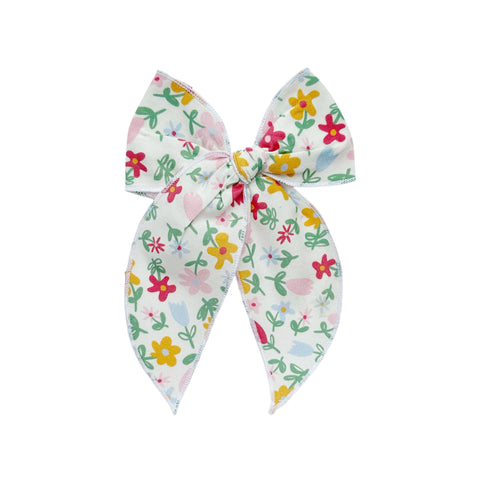 Spring Floral Fable Bow