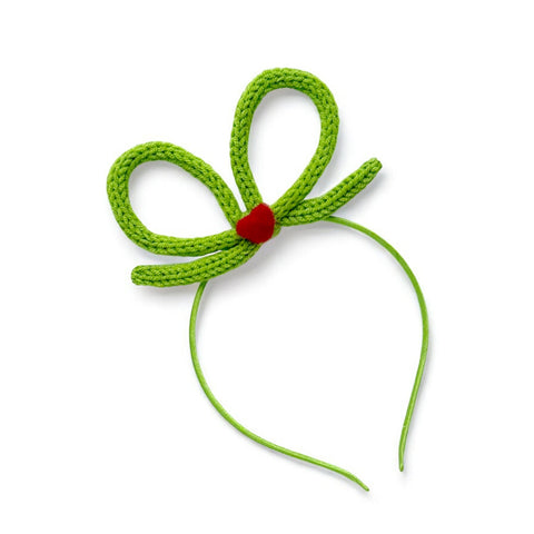 Green Grinch Big Bow Headband