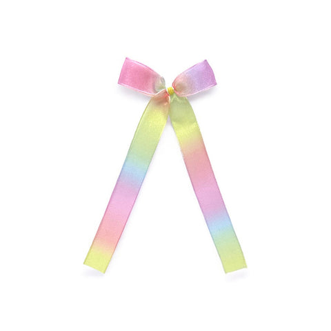 Rainbow Organza Longtail Ribbon Bow