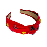 Red Mouse Gem Knot Headband